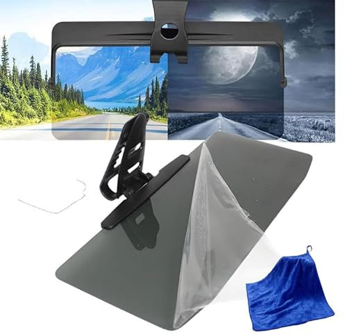 Universal Car Sun Visor with Polarized Glare Protection Extender - Anti-Glare Sun Blocker Attachment for Windshield (1PCS)