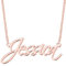 UMAGICBOX Custom Name Necklace for Her - Personalized 925 Sterling Silver/316 Stainless Steel with Rose Gold Plating, Elegant Gift for Weddings, Graduations, and Celebrations (Rose Gold)