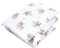 TupTam Kinder Gemusterte Bettdecken Set Ganzjahresdecke Bettdecke Kopfkissen Flachkissen 2tlg., Farbe: Bärchen im Flugzeug/Weiß/Beige, Größe: 135x100 cm