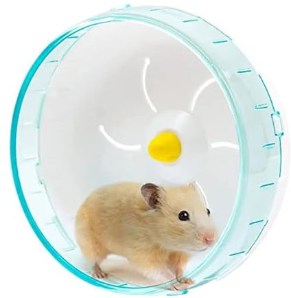 Hamsterrad,Hamstertrainingsrad,Silent Hamster Rad,Transparent Laufrad Hamster Leise Hamster Spielzeug,Hamster Sport Zubehör aus Kunststoff,Für Hamster,Hamster,Mäuse und andere kleine Haustiere,12cm