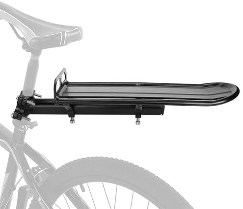 OJTOJT Porte-bagages de vélo réglable en aluminium, universel, capacité de 10 kg, pour VTT et vélo de route