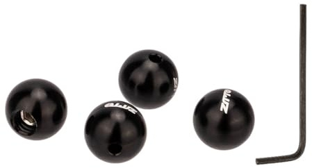 HOUSON Reusable Aluminum Bicycle Brake Cable End Caps for Brake & Shift Cables in Black – with Installation Tool & Ball Design
