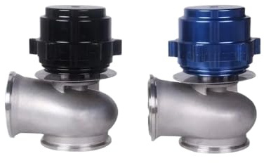 60 mm V Band V60 Flansch Turbo Wastegate kompatibel mit YX00675(Black)