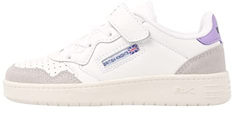British Knights Madchen Noors Sneaker, Weiss/lila, 30 EU
