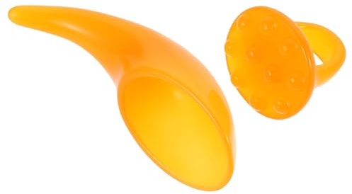 Gogogmee 2 Stück Ergonomisches Gesichtsmassage Hornförmigem Gua Sha und Schabewerkzeug Langlebiges Face Shaping Massager Tool für Gesicht und Hals Tragbar für Frauen und Männer
