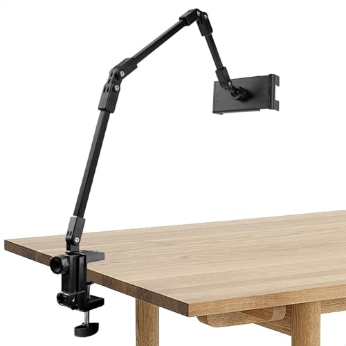 gexuamz 4-teiliger Flexibler Stativarm mit Klemme – 360° Verstellbarer Schwanenhals Halter für Handy, Tablet, Kamera, Webcam, LED, Mikrofon – für Tisch, Bett, Auto, Schreibtisch – Aluminiumlegierung