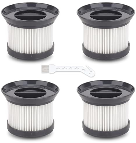 4 Stück Ersatzfilter kompatibel mit CleanMaxx MJ1901B Zyklon Staubsauger, Waschbares HEPA-Filter-Zubehör