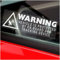 Platinum Place Stickers 5 x Warning On Board GPS Tracking Device Vehicle Signs Protected by Car Van Boat Taxi Secure Security Protection Safety Alarm Dash Satellite White 75x25mm G2