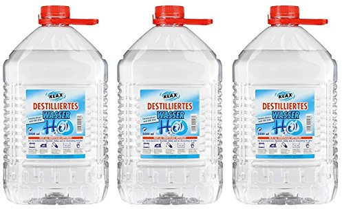 Vecaro Eau distillée 15 litres 3 bidons de 5 litres
