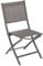 Hespéride - Lot de 4 Chaises de Jardin Pliantes Essentia Wengé - Aluminium Traité Epoxy Texaline - Dim 45 x 57 x 90 cm - Meuble d'Extérieur Pliable