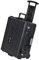MEIJIA Waterproof Protection Hard Compact Camera Case with Retractable Pull Handle and Rolling Wheels,Foam Inserted, Elegant Black, 24.64 X19.39 X13.78 inches