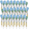 Playtastic Dartsets: 48er-Set Messing-Dartpfeile m. Stahlspitze, 200 Flügel, 400 Gummiringe (Steel-Dart-Sets, Steel-Dart-Pfeile, Dartscheibe)
