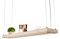 Denidro Lights | LED Hängelampe Tribus | Stufenlos dimmbare Esstischlampe aus Holz (Eis-Eiche) | 125 cm breit | Warmweißes Licht