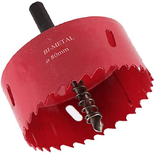 80mm Hole Saw Cutter M42 Bi-Metal Hole Saw Drill Bit for Wood Plastic Aluminum