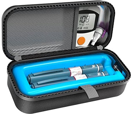 SHBC Insulin Pen Tasche Medikamenten Kühltasche für Diabetes mit Eisbeutel - Bequem zum Wechseln der Nadeln bei jeder Injektion