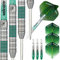 Unicorn T90 Core XL Green Type 2 Dartpfeile, 90% Wolfram, Stahlspitze, grün, 22 g