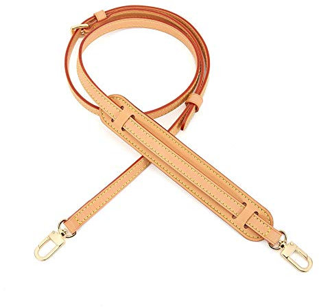 OULARIO Vachetta Verstellbarer Crossbody-Gurt aus Leder für kleine Taschen, Favorite Mini NM Eva PM MM, Vachetta Lederriemen mit Schulterpolster, Small