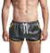 AIMPACT Sport Shorts Herren 3 Inch Mesh Bodybuilding Shorts Atmungsaktiv Turnhose Herren Kurz Training Fitness Sporthose mit Tasch (Grau-M)