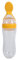 Jaune 90ml Biberon Cuillère en Silicone avec Base Debout, Biberon Cuillère Silicone pour Nourrisson 0~24 Mois Alimentation et Distribution Facile