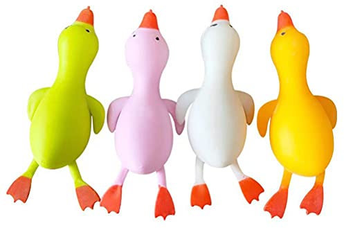 Yolluu Stressball, Fidget-Spielzeug, Mehl-Ente, Entlüftungs-Spielzeug, Enten-Form, Hand- und Handgelenk-Quetsch-Spielzeug, kleine Bälle Kinder und Erwachsene