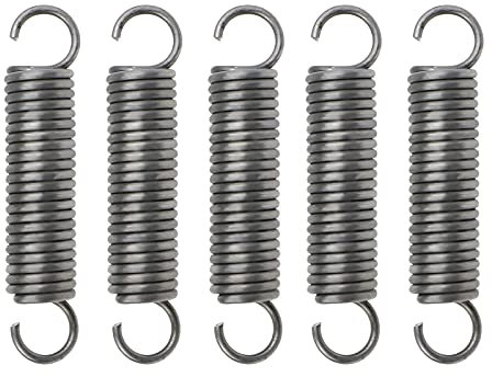 eMagTech 5X Extension Compressed Spring Dual Hook Spring Diameter 2.5mm OD18mm Length 90mm for Furniture Screen Doors Repair Projects