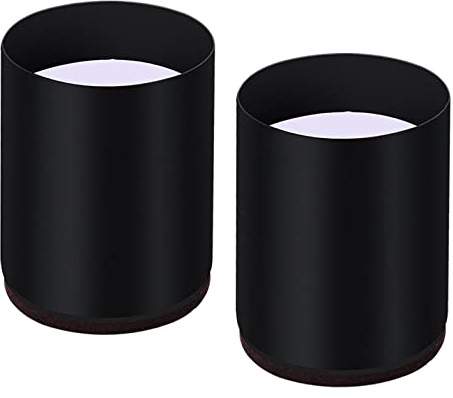 MagiDeal Alzate per letti e mobili Rialzi per sedie Rialzi per divani Gambe Riser Accessori per piedi per la casa - Tondo 6x10cm Nero