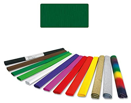 Krepp-Papier, 1 Rolle, 50x250 cm, Moosgrün
