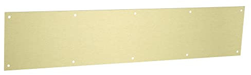 National Hardware N270-351 Kick Plate, Brushed Gold, 6 × 30