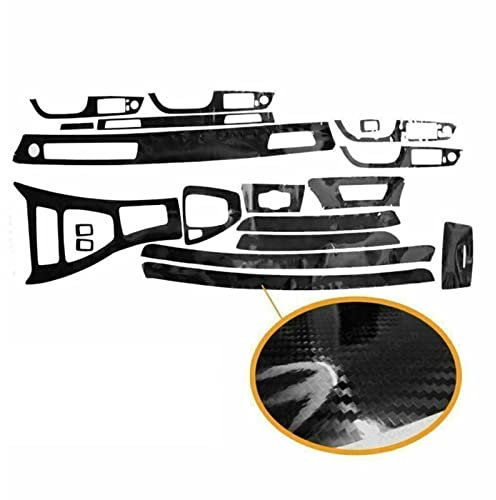 WEPPL Auto-Innenraum Für BMW 3er E90 E92 E93 2005 2012 LHD 5D Wrap Trim Aufkleber Glossy Carbon Fiber Car Styling