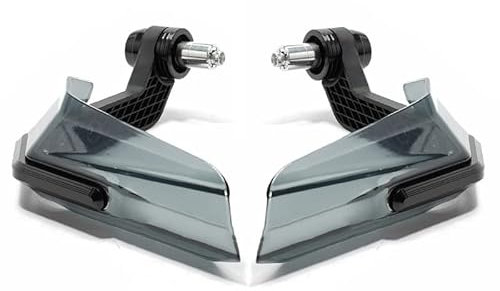 VOBOR Motorrad Handschutz, Aluminiumlegierung und ABS Handschutz Universal für die Meisten Motorräder Chopper Scooter(Schwarz)