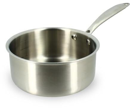 MENASTYL - Casserole Triply 18cm en inox - Fabriquée en France - Compatible tous feux dont induction - 6020490