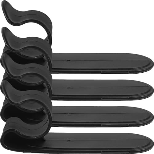 CIYODO 4Stücke Klebehaken für Regenschirme Auto Haken Halter für Zuhause und Auto Schwarz Praktische Organizer für Kofferraum und Innenraum Vielseitig Einsetzbar