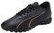 PUMA Ultra Play TT, Soccer Shoe Unisex-Adulto, Black-Copper Rose, 46 EU