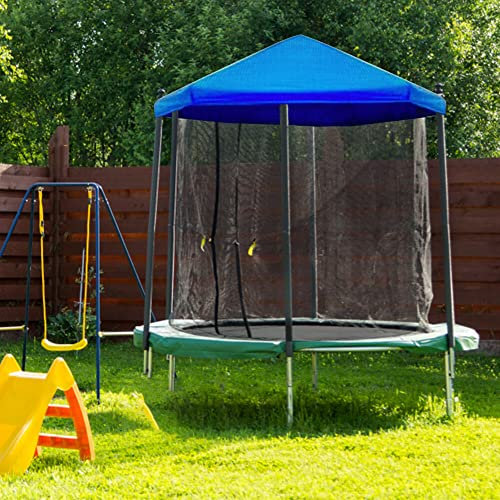 BYNYXI Trampolin Überdachung Abdeckung, 10 Zoll Regenabdeckung Überdachungsgewebe wetterfest Reißfest & UV-beständig Outdoor Trampolin Abdeckung Wetterschutzplane Trampolin Zubehör 6 Zoll-10 Zoll