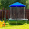 BYNYXI Trampolin Überdachung Abdeckung, 10 Zoll Regenabdeckung Überdachungsgewebe wetterfest Reißfest & UV-beständig Outdoor Trampolin Abdeckung Wetterschutzplane Trampolin Zubehör 6 Zoll-10 Zoll