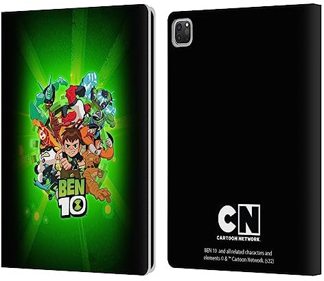 Head Case Designs Offizielle Ben 10: Animated Series Charakter Kunst Graphics Leder-Wallet-Hülle Kompatibel mit Apple iPad Pro 12.9 2020/2021/2022