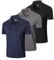 Gaiatiger 3er Pack Poloshirt Herren Männer Hemd Herren Kurzarm Leicht und Atmungsaktiv Sweatshirt Männer Golf Shirts(0427)-Black Grey Navy-M