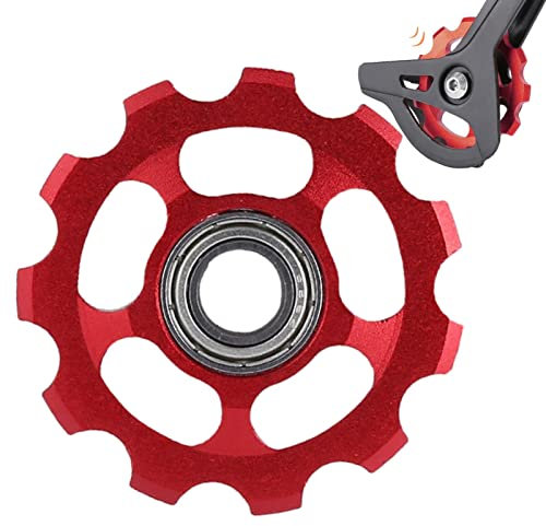 Facynde Schaltwerksrolle, Straße Riemenscheibe Rad Fahrradführung Schaltwerk Rolle, Schlagfeste Schaltwerkrolle für Rennrad-Mountainbike-Riemenrad