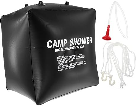 Toddmomy Stand 1 Satz Duschtasche Solarduschen Für Camping Zubehör Für Die Campingdusche Camping Dusche Zubehör Solarwasserbeutel Warmwasser-duschbeutel Reisen Rucksack PVC Tragbar