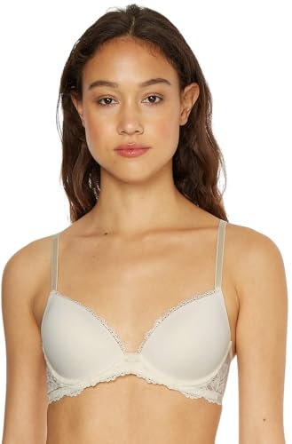 Calvin Klein Women Lift Demi Push-up Bra with Underwire, Off-White (Ivory), 34A