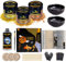 Plearty Kintsugi Repair Kit - 50ml Food Safe Linseed Resin - Dishwasher Proof - 60g Metallic Gold Mica Powder w 2 Practice Cup 15-Page Guide of The Most Complete Modern Kintsugi kit