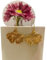 ꧁ VERGOLDETES GINGKO BLATT ꧂ elegante Ohrringe mit integrierten Haken aus Messing