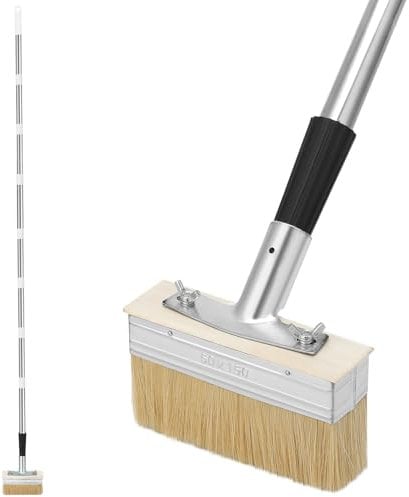 saerryor Decking Paint Brush Long Handled Paint Brush, 150 * 50 cm Large Fence Paint Brushes Floor Oil Brush, Deck Stain Applicator Brush Paint Brush for Wood Masonry Deck Fence Wall Shed Floor