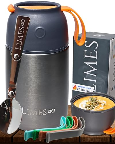 Thermobehälter für Essen 700ml [HEIß & KALT] Warmhaltebehälter Essen - Thermobox für Essen - Thermobecher Essen - Thermo Lunchbox - Speisenwärmer - Thermobehälter für Speisen