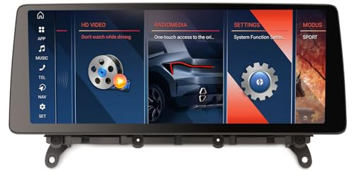 Snapdragon 12,3 pollici 8-Core 8GB+128GB Android 14 Autoradio per BMW X3 F25 X4 F26 NBT 2013-2017 con Bluetooth Carplay Senza fili Android Auto GPS Navigatore DAB+ WiFi 4G DSP USB TPMS Schermo tattile