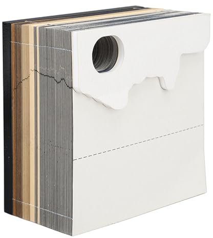 3D-Schloss-Haftnotizen, Einzigartiger Schnitzkunst-Notizblock mit Kalender 2024 für Bürodekoration und Kollegen