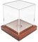 Ldabrye Schaukasten mit Ständer für Sammlung, Basketball, Volleyball, Baseball, Acryl, transparent, Fußball-Vitrine