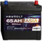 HeyVolt Autobatterie 12V 65Ah ASIA 550A Hochleistungs-Blei-Säure-Batterie, Langlebig, Kompatibel mit PKW, Pluspol Rechts