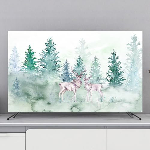 VDLLQYN Multifunktionale 32-70 Zoll TV-Abdeckung, staubdicht, TV-Displayschutz for LCD, LED, Innenbereich, Schlafzimmer, Wohnzimmer, Dekoration, Fernseher, Staubschutz, Farbe: A(B,80in(188x110cm))
