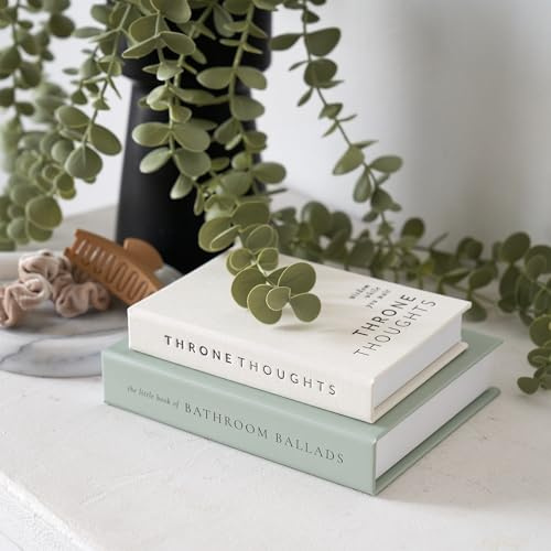 KIBAGA Faux Books 2er Set für Badezimmer Dekor - Dekorative Bücherboxen für Ihr WC - Die perfekte moderne Dekoration für das Gäste-WC